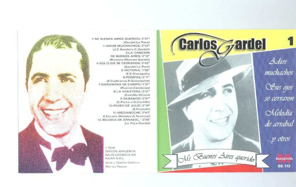 GardelVol1Front - Carlos Gardel Colección (6 CDS) MP3