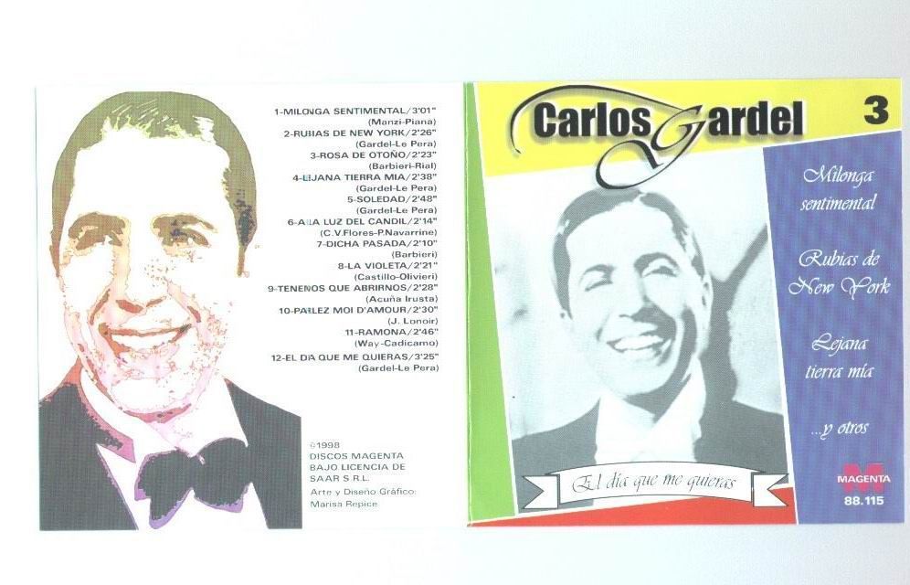 GardelVol3Front - Carlos Gardel Colección (6 CDS) MP3