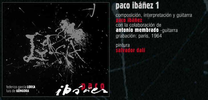 PacoIbaezportadaPacoIbanez1 - Paco Ibañez 1 "España de ayer, hoy y siempre" (1964) (MP3)