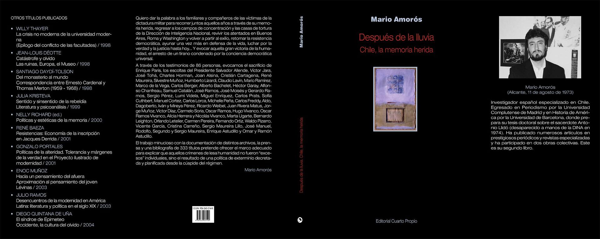 chile - Después de la lluvia; Chile la memoria herida - Marío Amorós