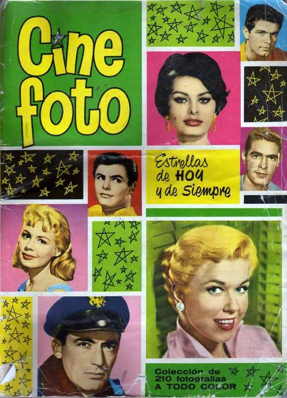 cromoscine - Album Cromos Cine-Fotos Estrellas De Ayer Y De Hoy Bruguera (1961)