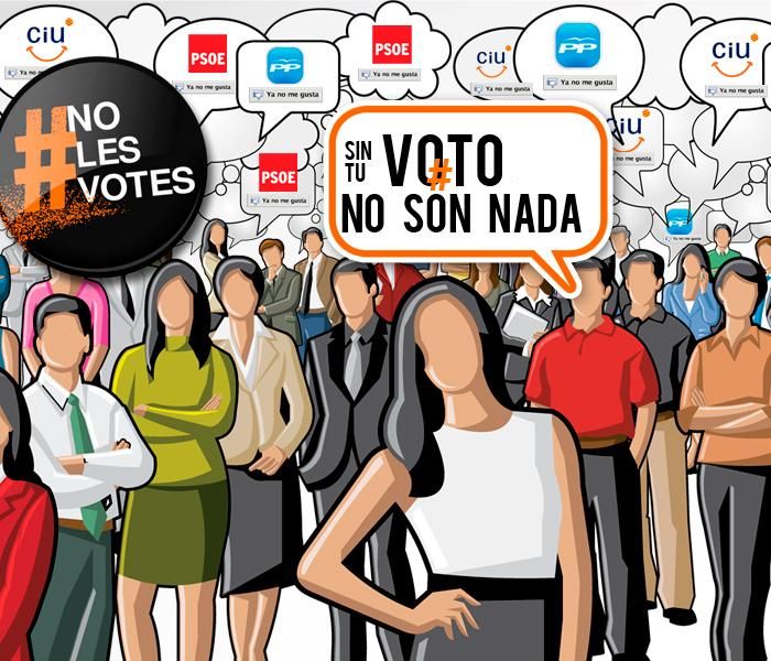 nolesvotes - Los Indignados «son de los nuestros», dice Julio Anguita