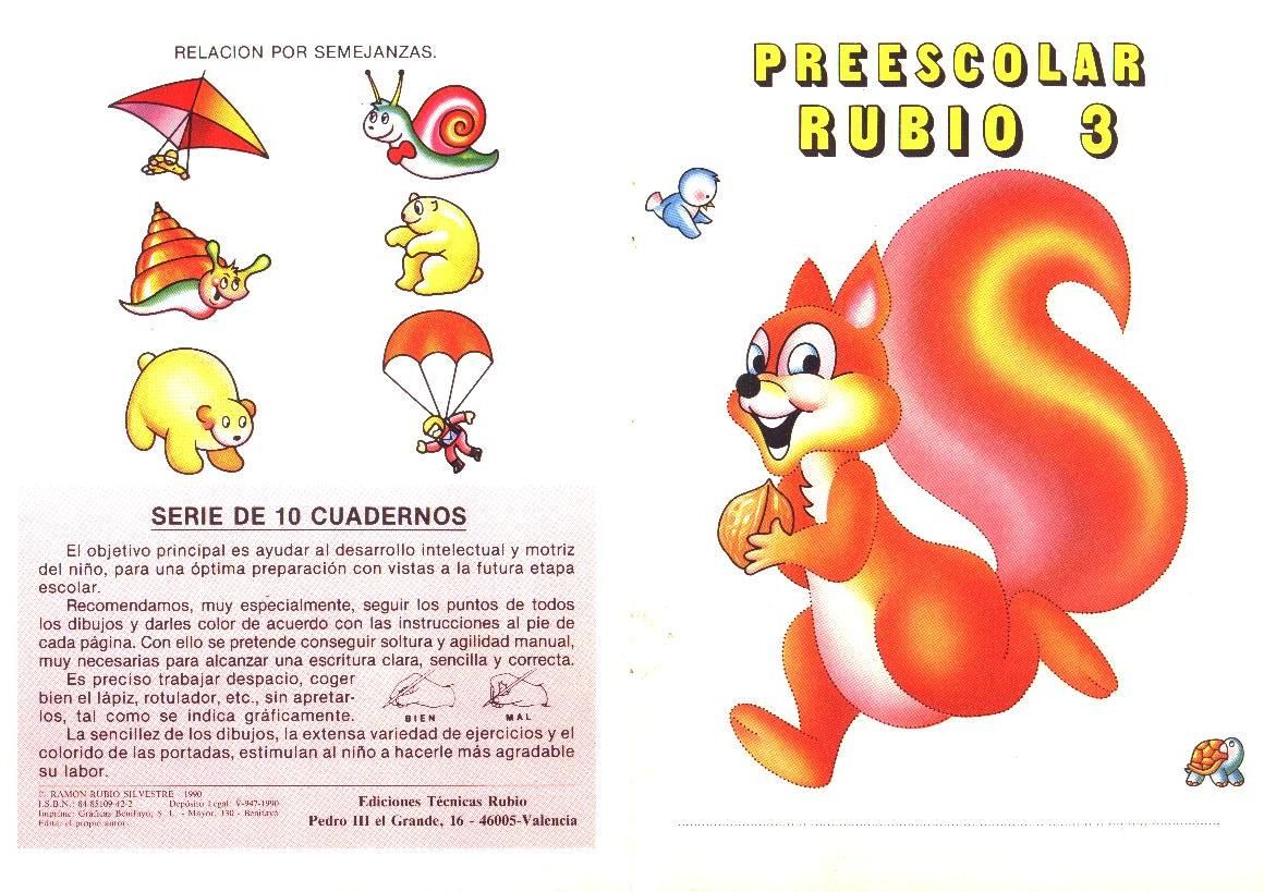 rubio3 - Cuadernos Preescolar cuaderno Rubio 1,2 y 3