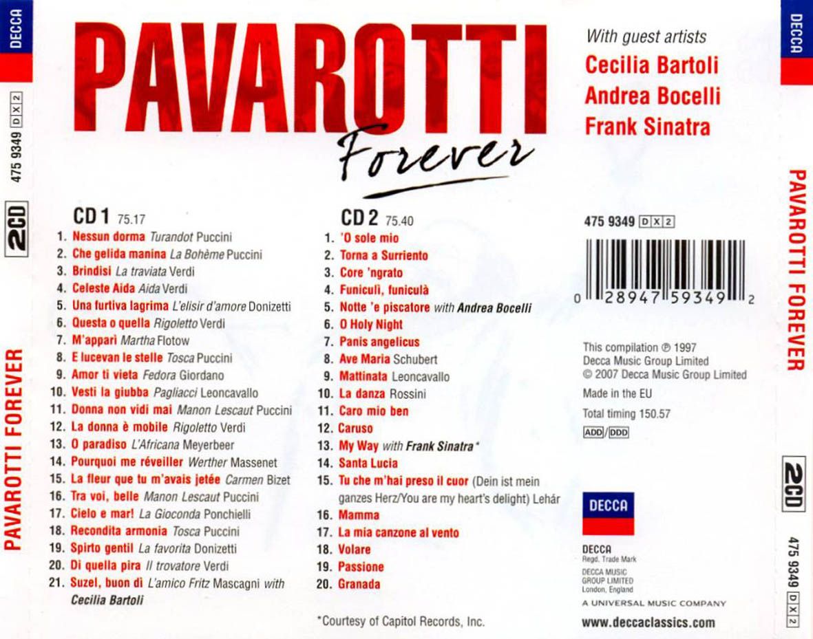 pava - Luciano Pavarotti - Pavarotti Forever (2007) MP3