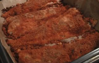 Ryba w panierce z chorizo
