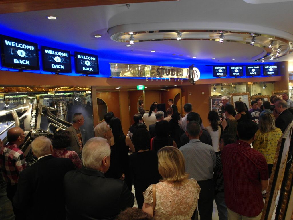 Welcome Back Party Crown and Anchor Society Royal Caribbean Cruise - Entrance at Studio B