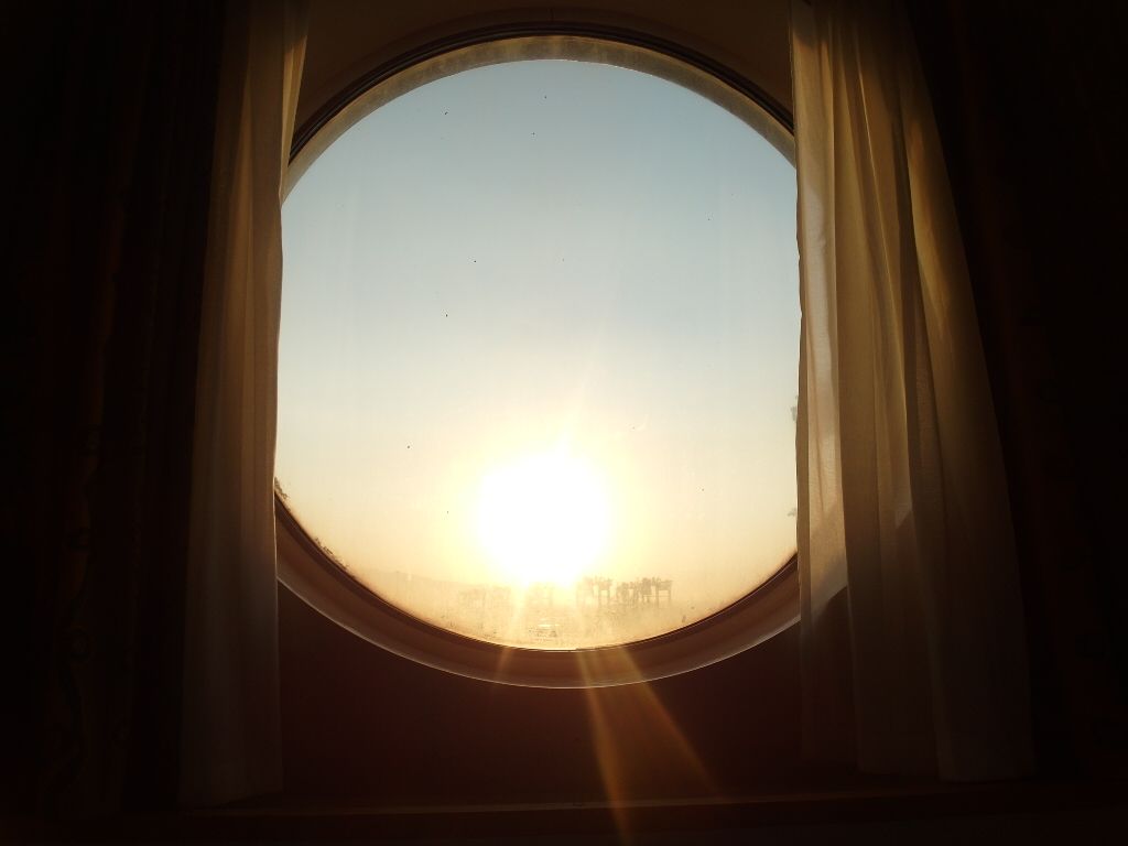 View of Sunrise as we arrived at the port of Phu My in Vietnam
