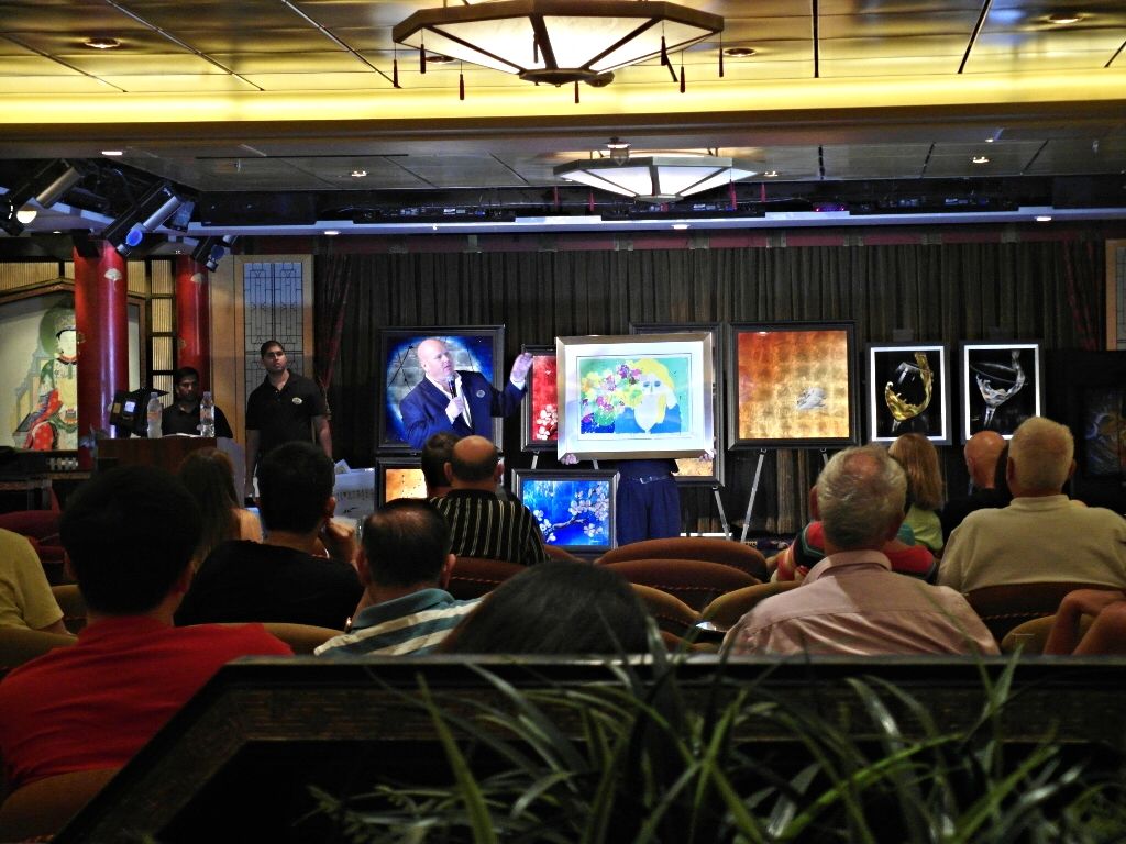 Champagne Art Auction Art on Royal Mariner of the Seas Royal Caribbean Cruise