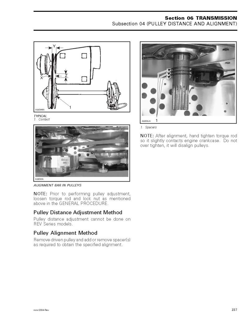 How to align the clutch after engine rebuild/reinstall? SkiDoo