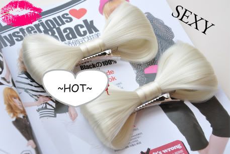 lady gaga hair bow clip. LARGE Lady Gaga style Hair Bow
