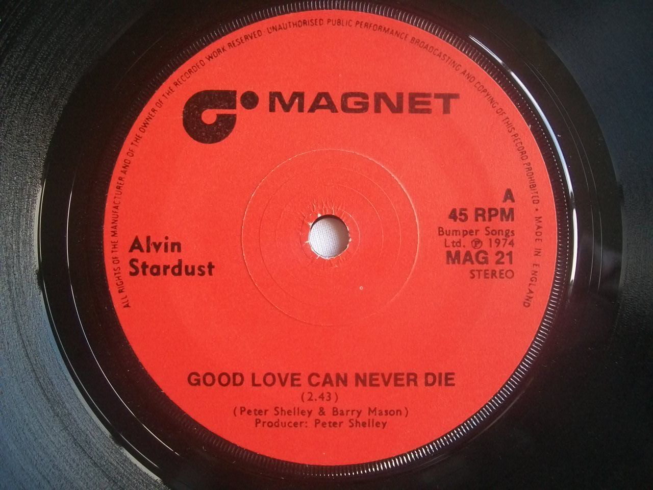 Good Love Can Never Die - Alvin Stardust