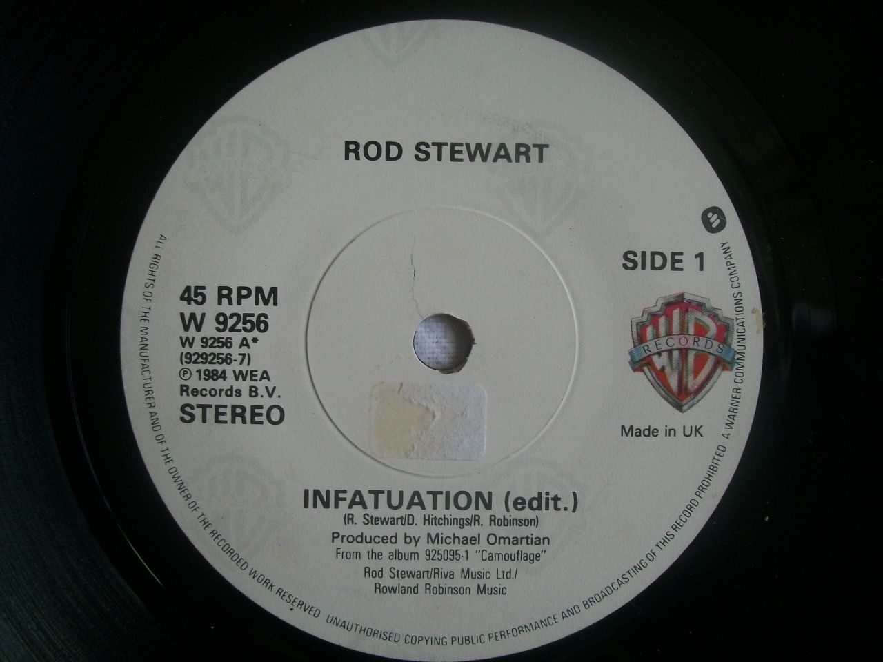 Rod Stewart - Infatuation Record