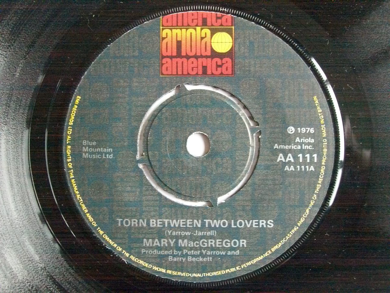 Mary MacGregor - Torn Between Two Lovers Record