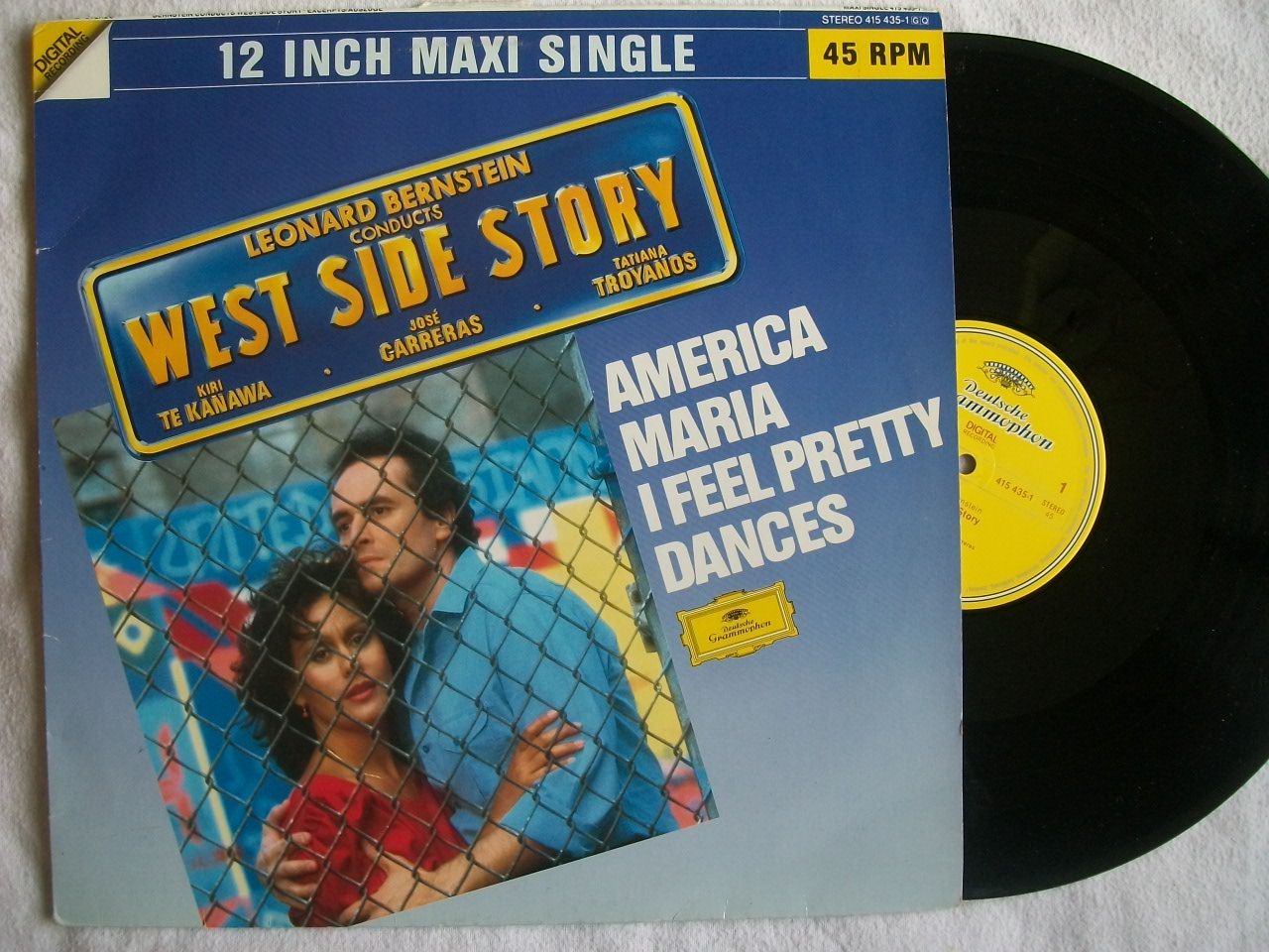 KIRI TE KANAWA / JOSE CARRERAS - West Side Story - 12 inch 45 rpm