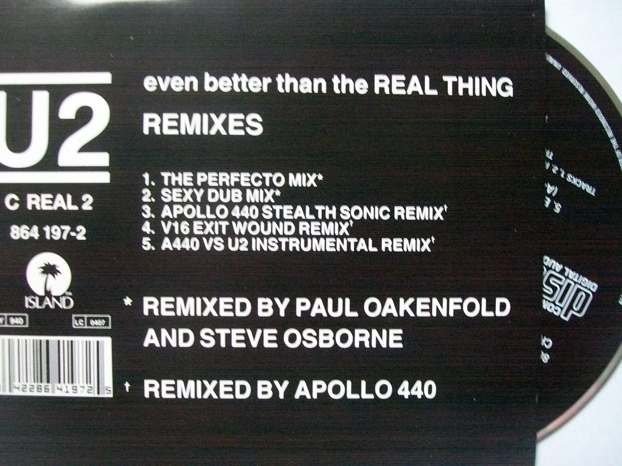 Even Better Than The Real Thing Remixes - U2