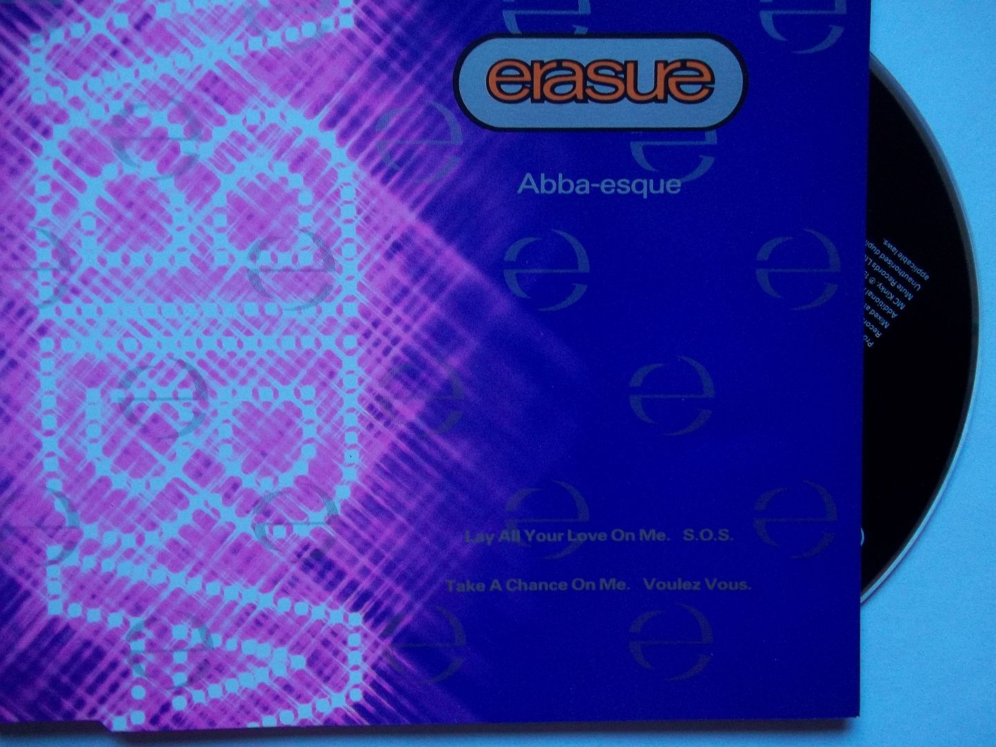 Erasure - Abba-esque Record