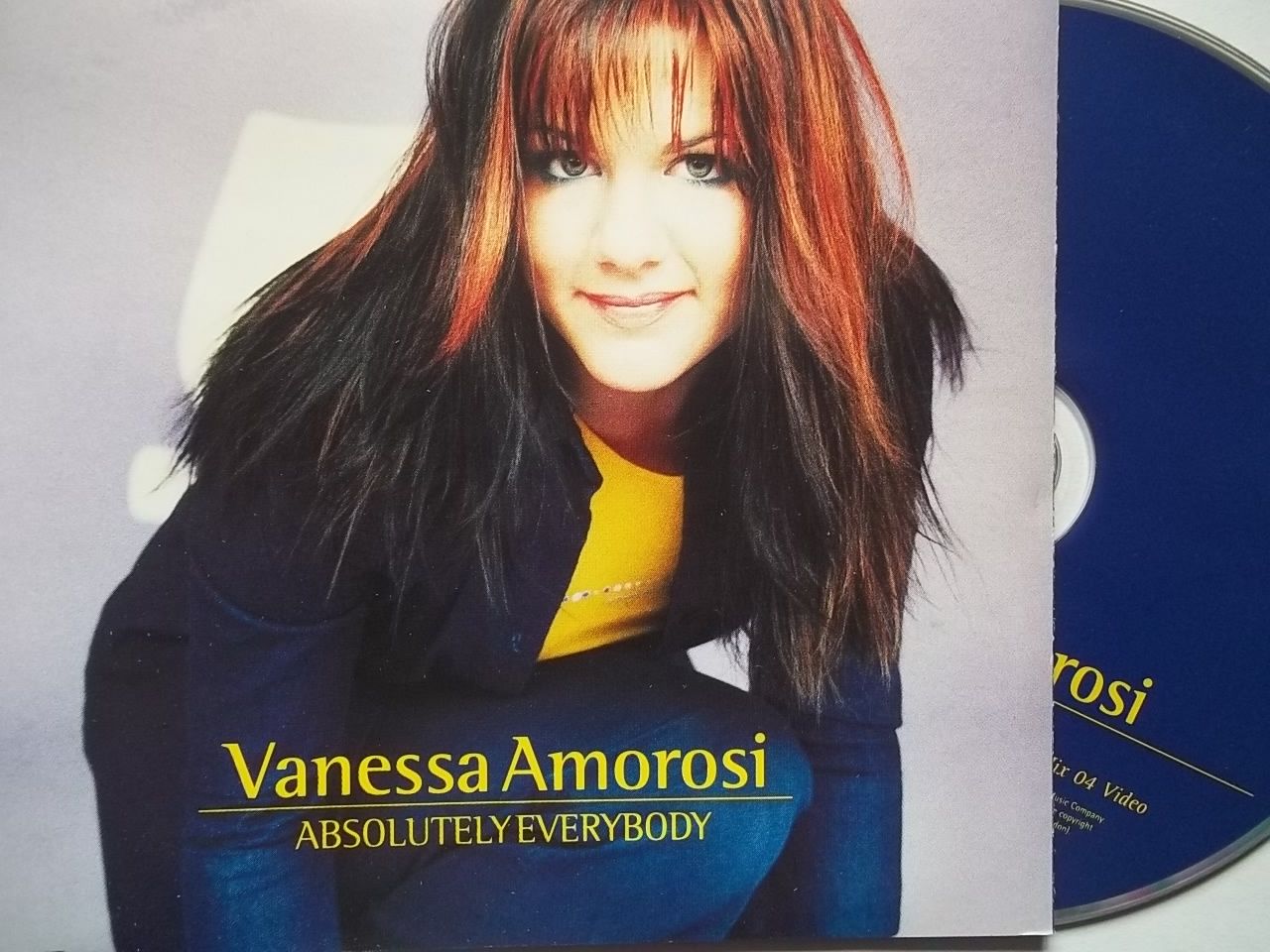 Album ABSOLUTELY EVERYBODY by VANESSA AMOROSI on CDandLP