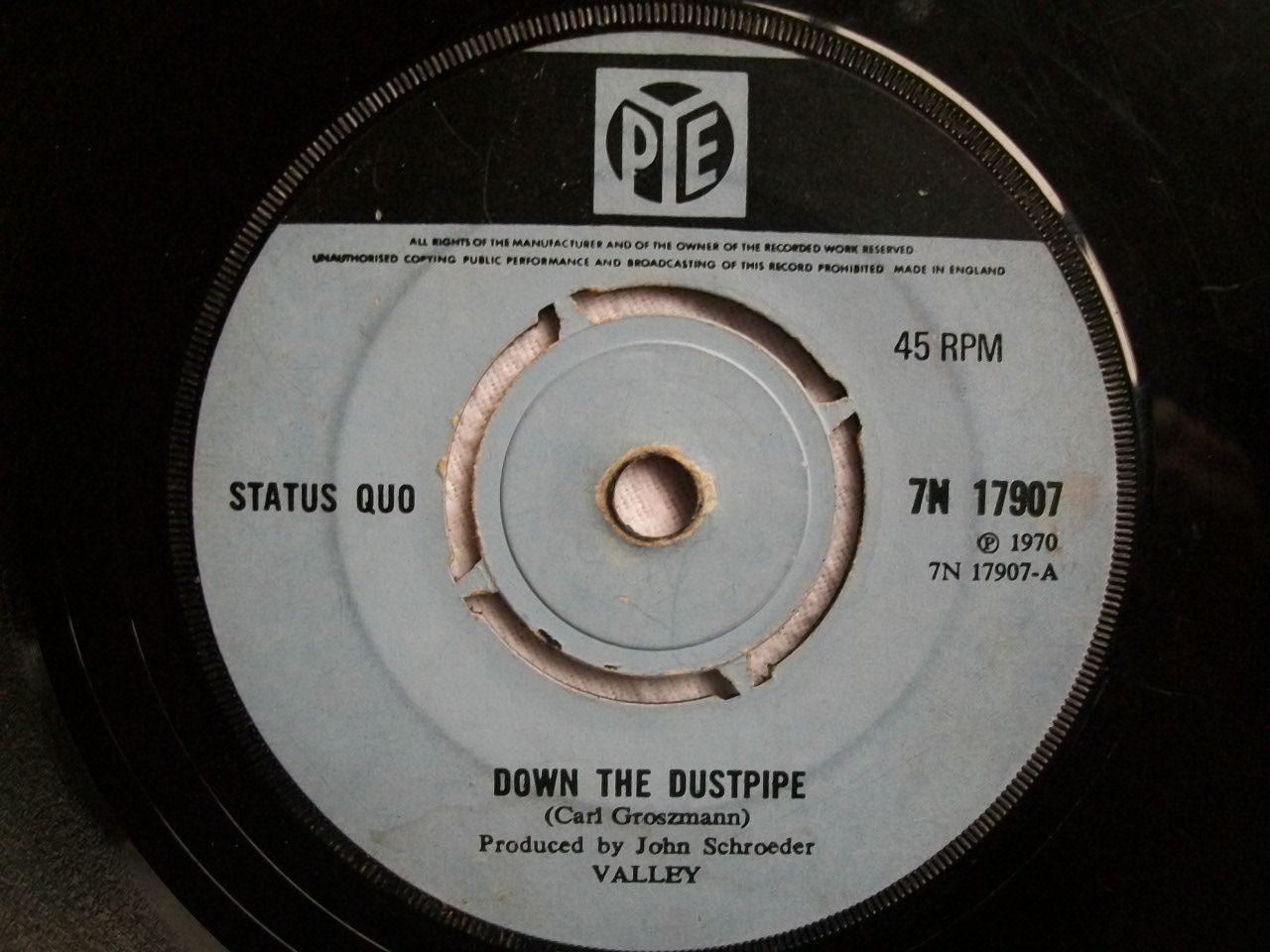 Status Quo - Down The Dustpipe Single