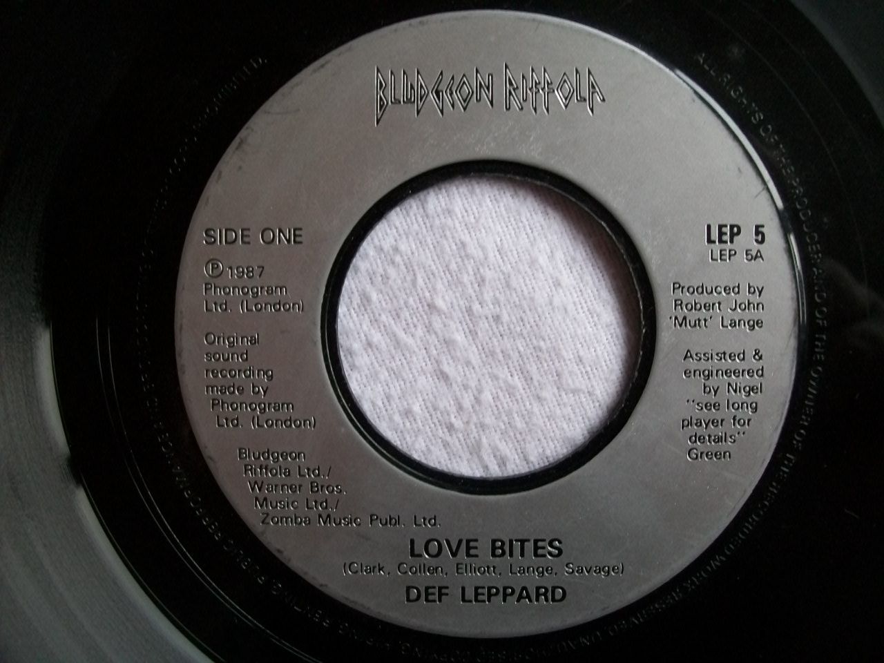 Def Leppard - Love Bites Record