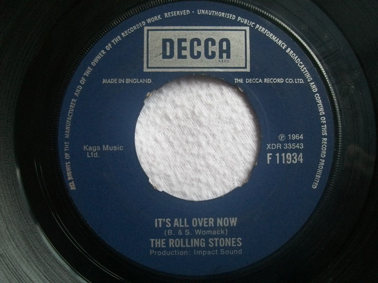 It's All Over Now - Rolling Stones