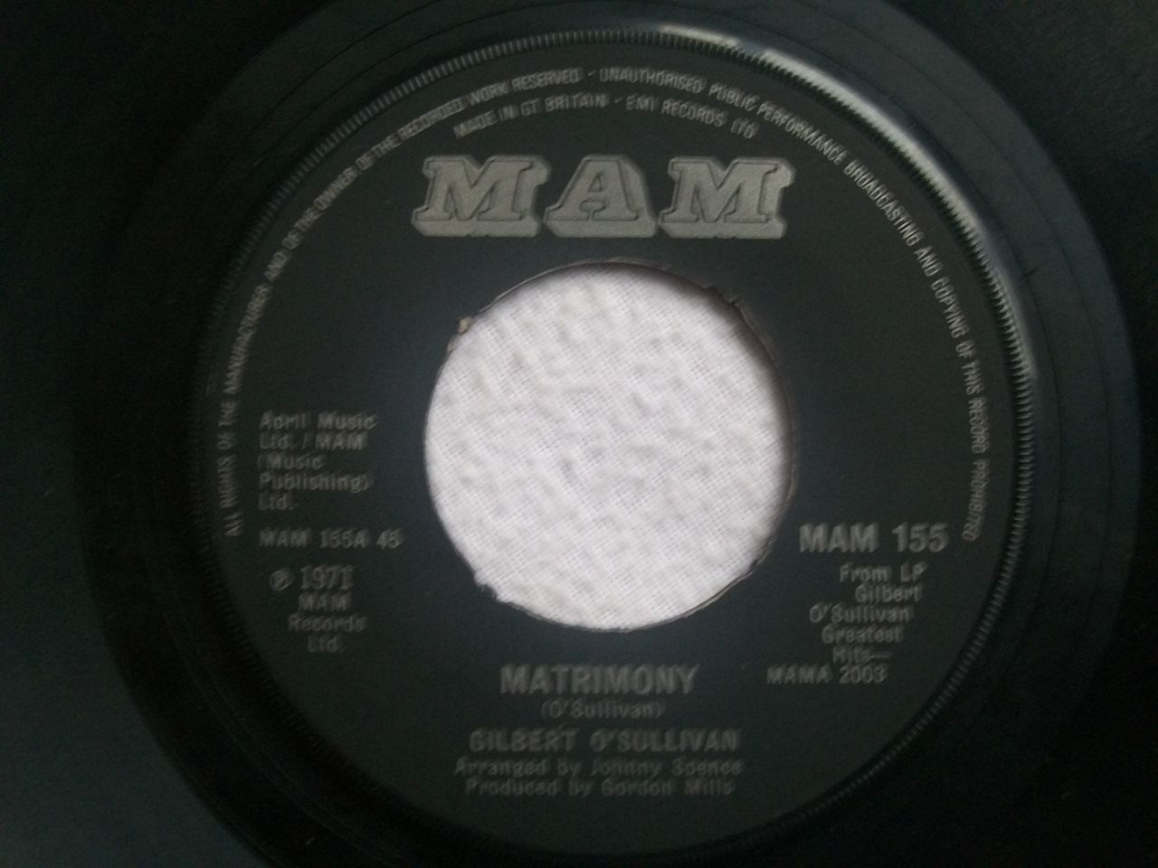Gilbert O'Sullivan - Matrimony