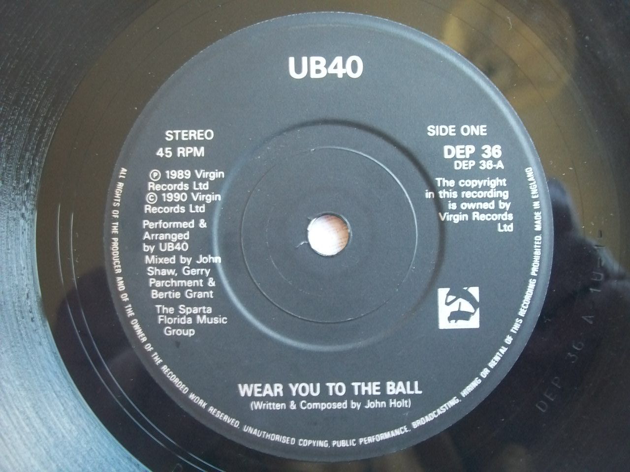 UB40 - Wear You To The Ball Record