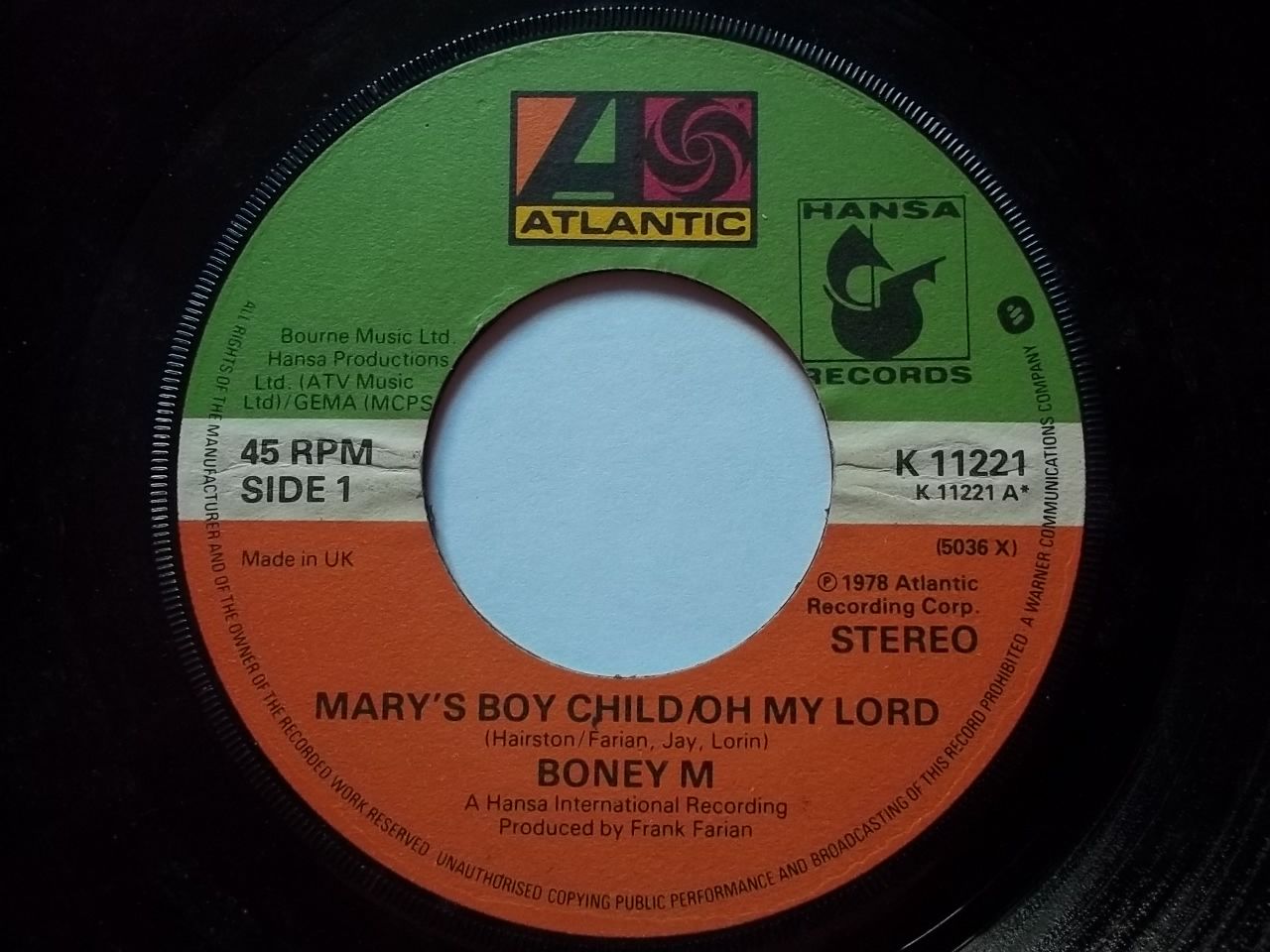 Boney M - Mary's Boy Child / Oh My Lord