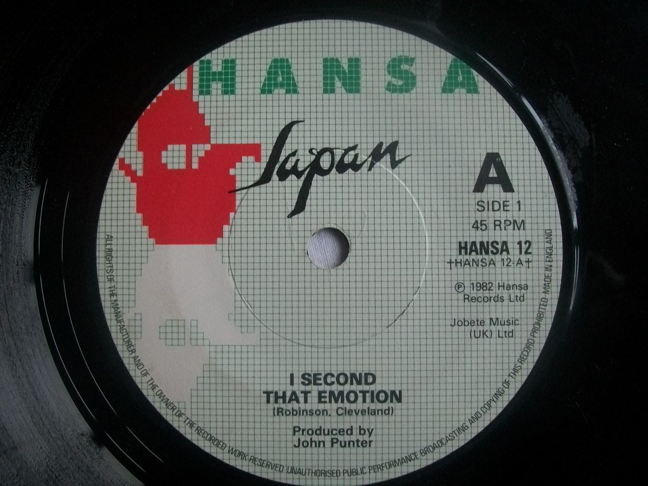 Japan - I Second That Emotion LP