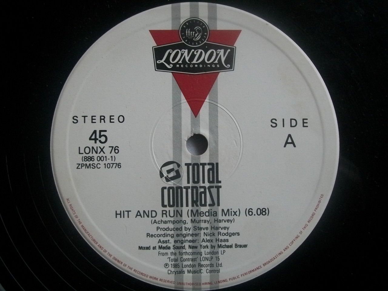 Total Contrast - Hit And Run Vinyl