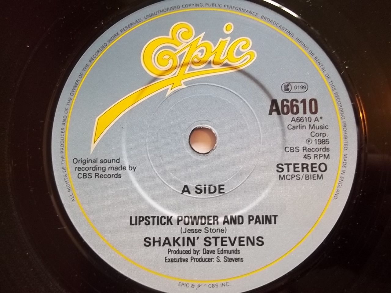 Shakin' Stevens Lipstick Powder And Paint Records, LPs, Vinyl and CDs MusicStack