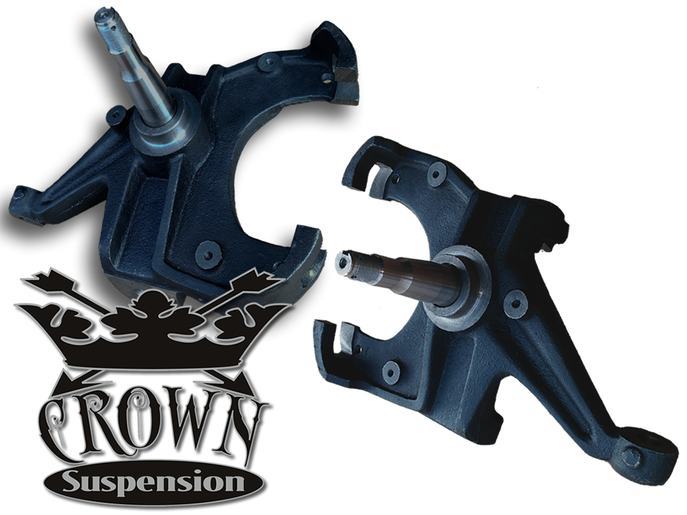 19731987 Chevy C10 Crown 3" Lowering Drop Spindles Kit 1.25" Rotors eBay