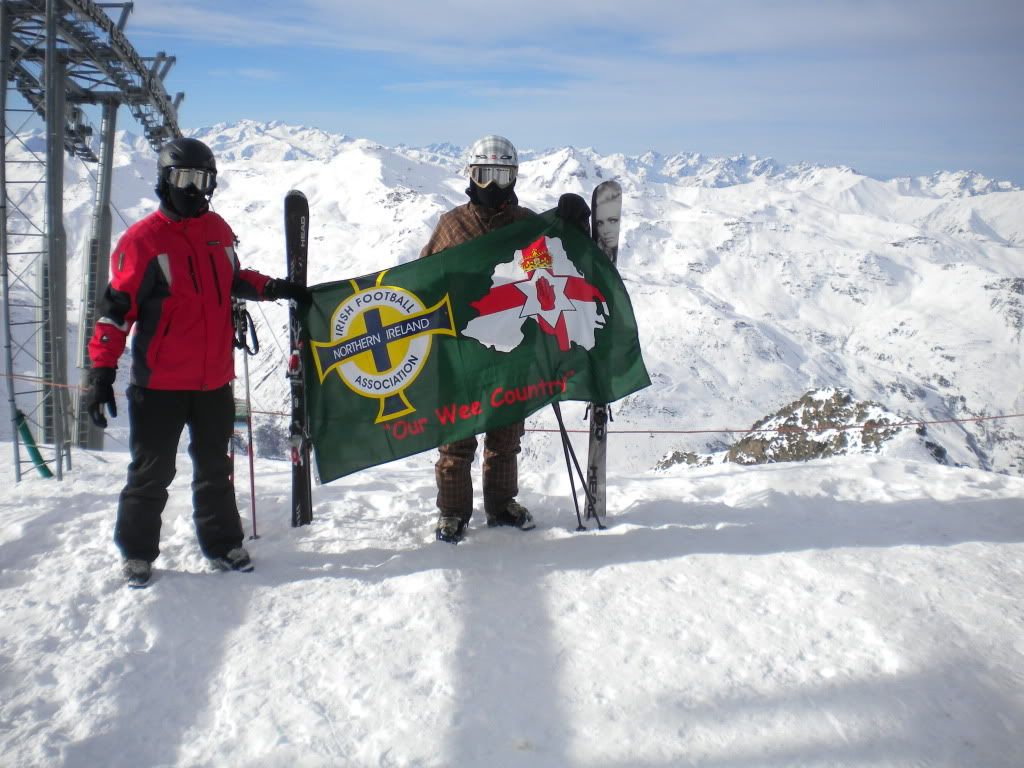 Trooping The Colours On The French Alps