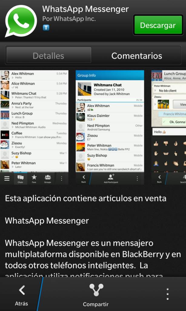 BlackBerry Messenger ya disponible en el BlackBerry Playbook