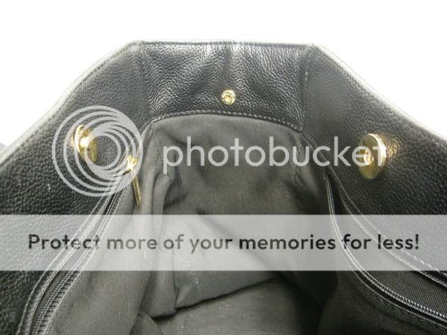 CHANEL Black Leather CC Twist Lock CERF Tote 2002 w/ Dustbag  