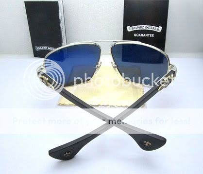 New Chrome Hearts Moorehead MBK Web Sunglasses Silver Frame Eye Care 
