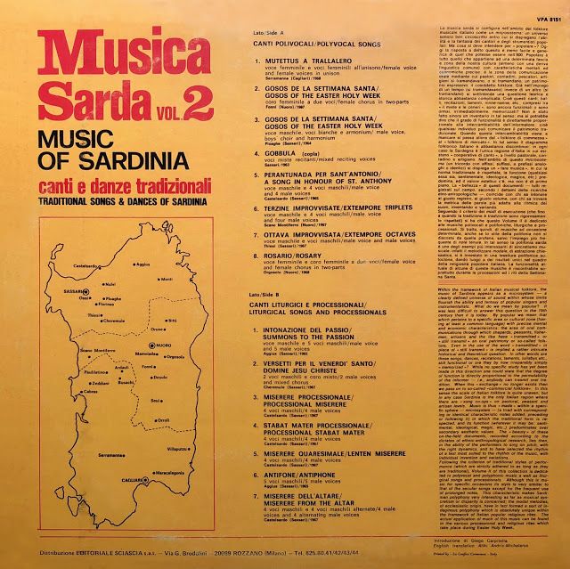 22BMusic2Bof2BSardinia2BVol2B22B2B25E2258025932BPolyvocal2BSongs2B25E2258025932BAlbatros2BVPA2B81512BBack - Music of Sardinia (Musica Sarda) Vol. 2 – Polyvocal and Liturgical Music 1964-1968 (LP)