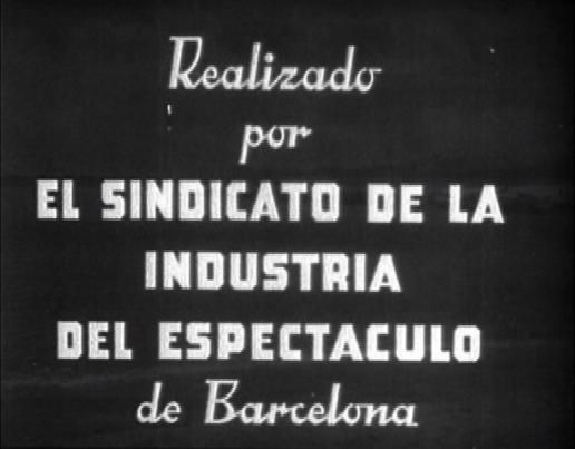CARTEL SINDICATO - La silla vacía (1937) Cine Anarquista CNT