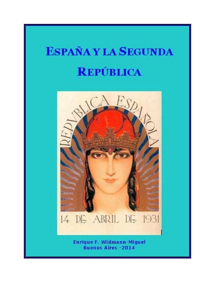 Portada 89 - España y la Segunda República - Enrique F. Widmann