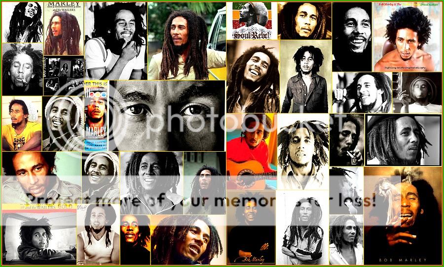bob marley collage - Bob Marley Discografia Interactiva