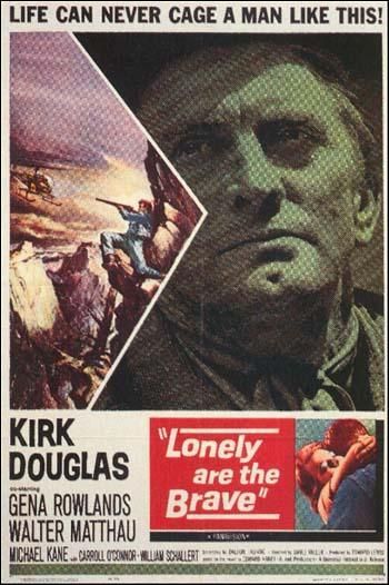 lonely are the brave 894593646 large - Los valientes andan solos Dvdrip Español (1962) Western