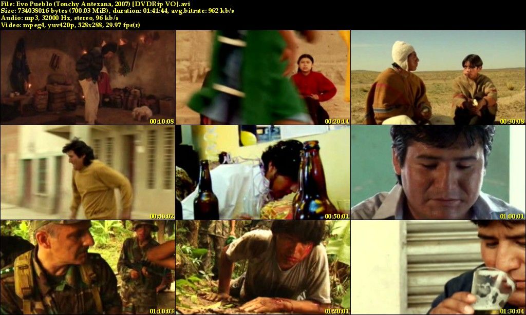 Evo20Pueblo2028Tonchy20Antezana2C20200729205BDVDRip20VO5D s - Evo Pueblo DVDRip Español (2007) Drama Biográfico