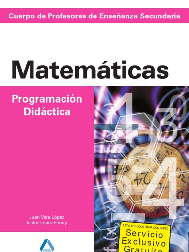 Portada 21 - Matemáticas. Programación Didáctica - Juan Vera Lopez, Víctor López Fenoy