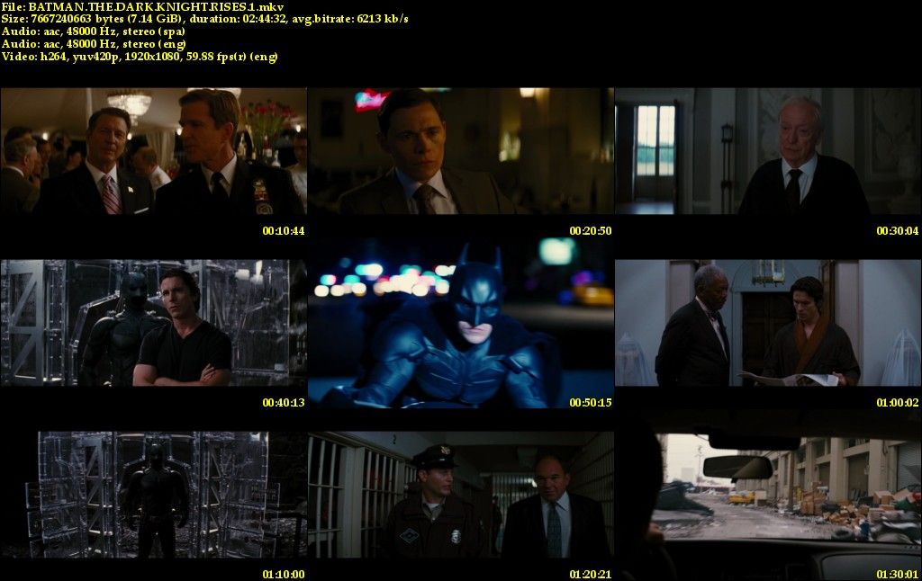 Portada 76 - The Dark Knight Rises (El caballero oscuro: la leyenda renace) Bdrip Dual (2012) Dc Comic