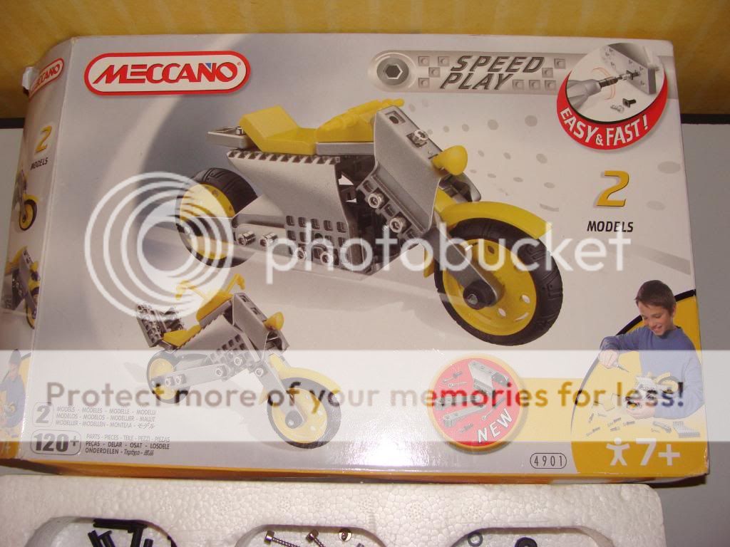 MECCANO 4901 MOTORBIKE 2 MODELS BOXED INSTRUCTIONS  