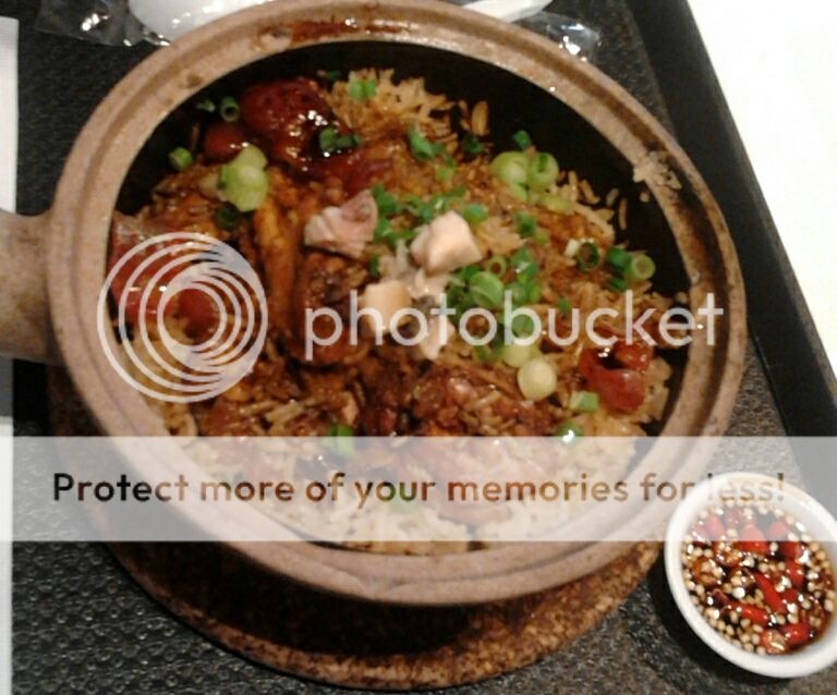 $9 Huen Kee Claypot Chicken Rice with salted fish at Malaysian Food Street RWS