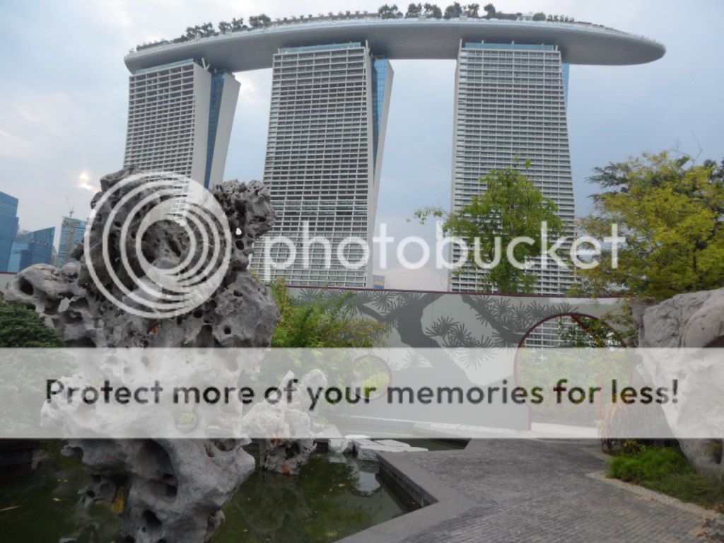 Chinese Garden with Marina Bay Sands (MBS) as the backdrop