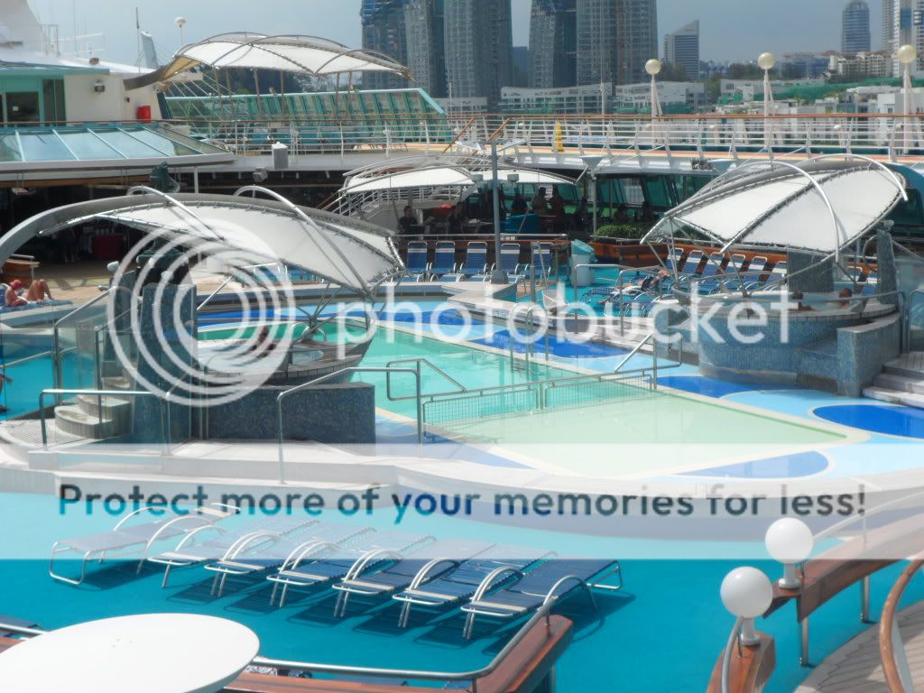 Swimming pool of Royal Caribbean Cruise