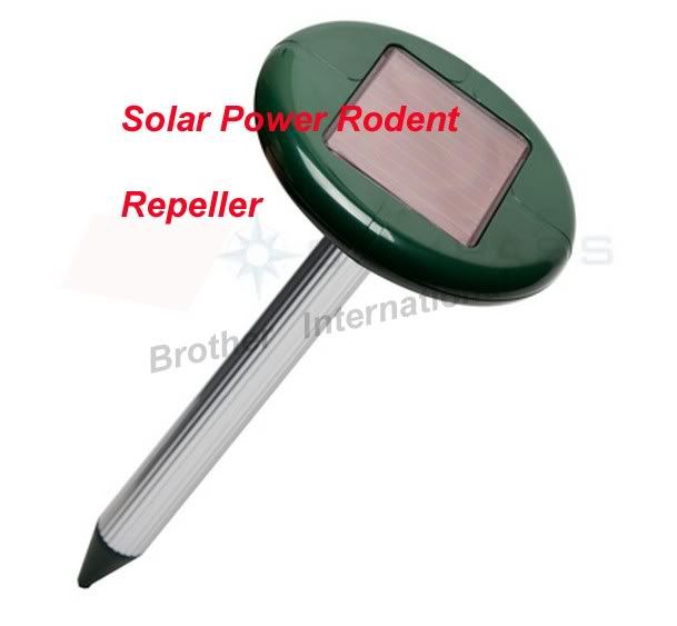 Solar Power Mouse Gopher Rodent Pest Repeller Chaser  