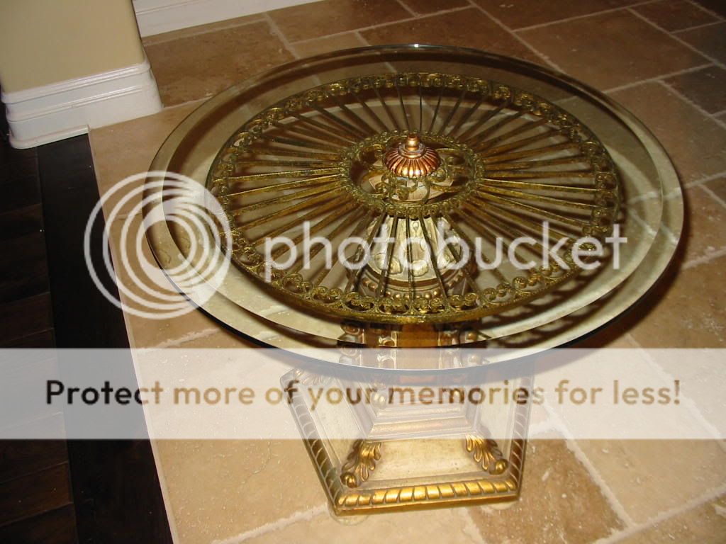 WOW Hollywood Regency Vintage Glam Pedestal COFFEE TABLE Gold Gilt 