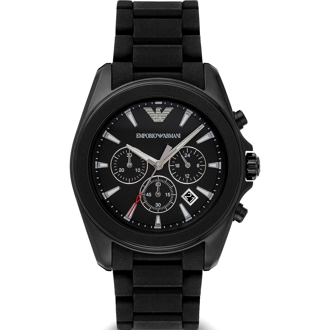 emporio armani watch rubber strap